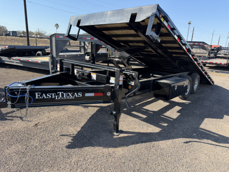 New 2026 East Texas Trailers 102x22ft Deckover Tilt Flatbed Trailer