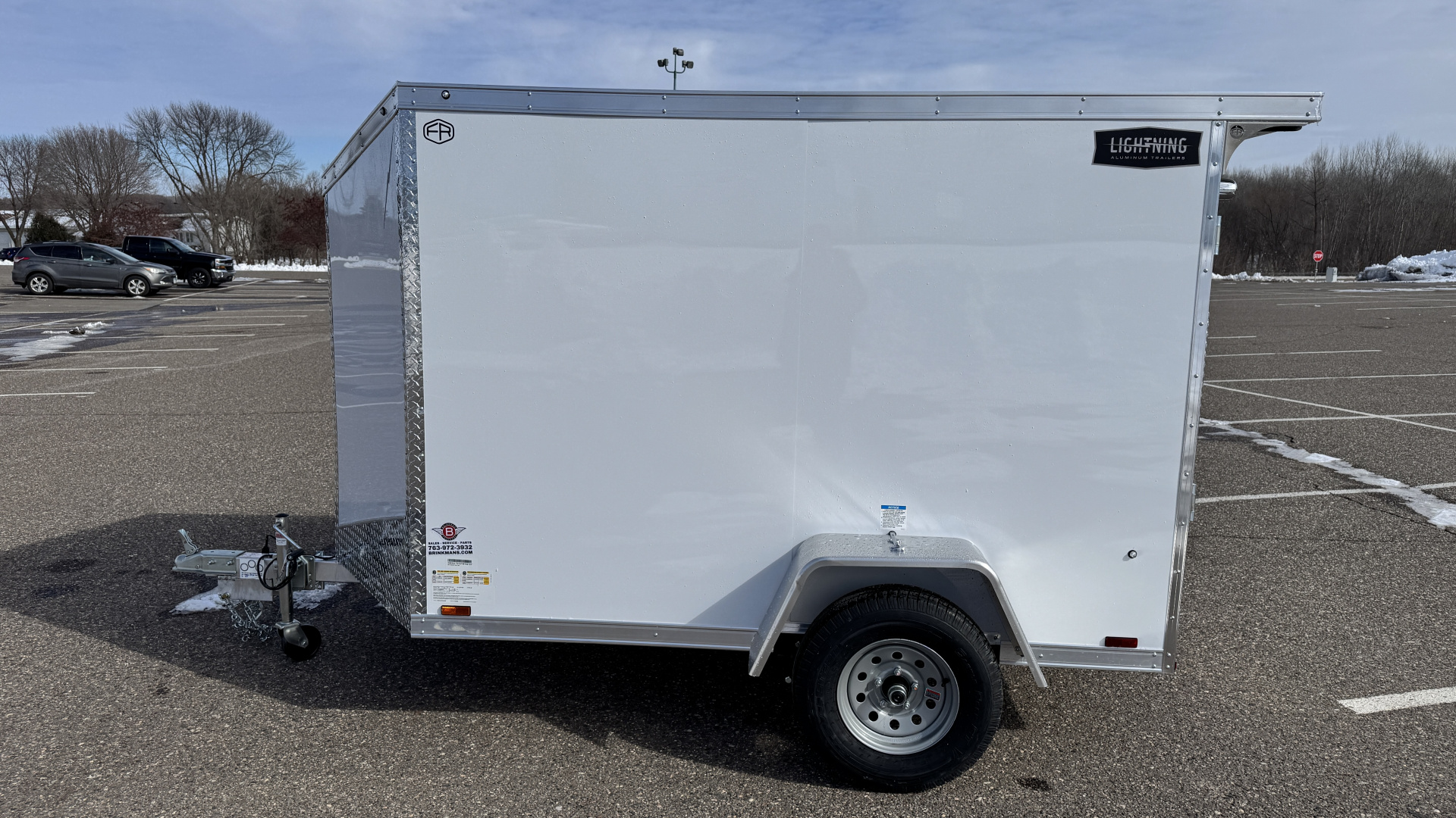 New 2026 Lightning 5X8 Cargo / Enclosed Trailer - REAR RAMP DOOR!