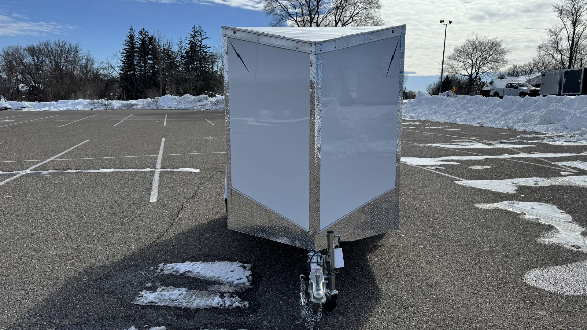 New 2026 Lightning 5X8 Cargo / Enclosed Trailer - REAR RAMP DOOR!