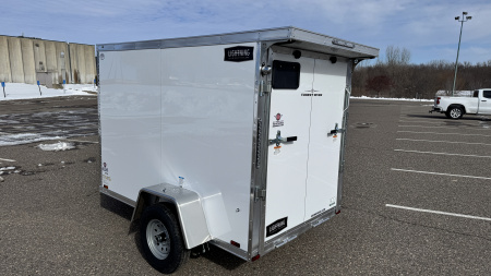 New 2026 Lightning 5X8 Cargo / Enclosed Trailer - REAR RAMP DOOR!