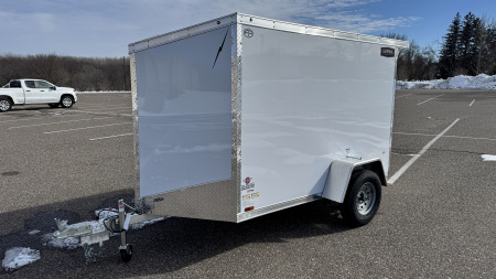New 2026 Lightning 5X8 Cargo / Enclosed Trailer - REAR RAMP DOOR!