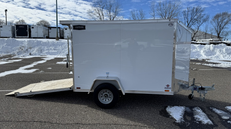New 2026 Lightning 5X8 Cargo / Enclosed Trailer - REAR RAMP DOOR!