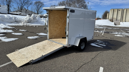 New 2026 Lightning 5X8 Cargo / Enclosed Trailer - REAR RAMP DOOR!