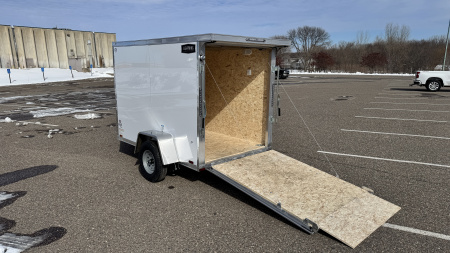 New 2026 Lightning 5X8 Cargo / Enclosed Trailer - REAR RAMP DOOR!