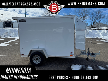 New 2026 Lightning 5X8 Cargo / Enclosed Trailer - REAR RAMP DOOR!