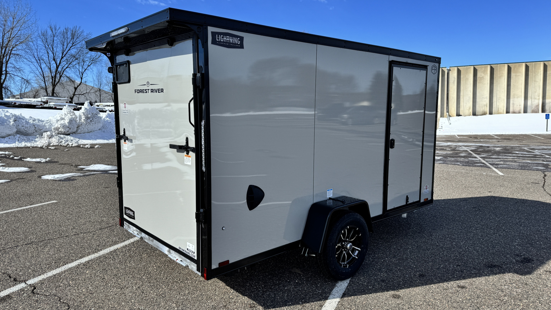 New 2026 Lightning 6x12 Enclosed Aluminum Cargo Trailer - RAMP DOOR!