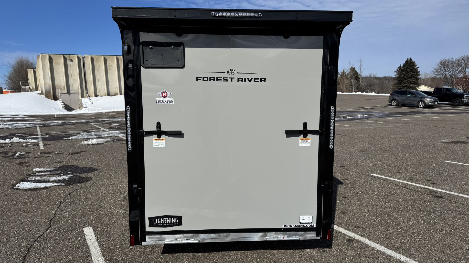 New 2026 Lightning 6x12 Enclosed Aluminum Cargo Trailer - RAMP DOOR!