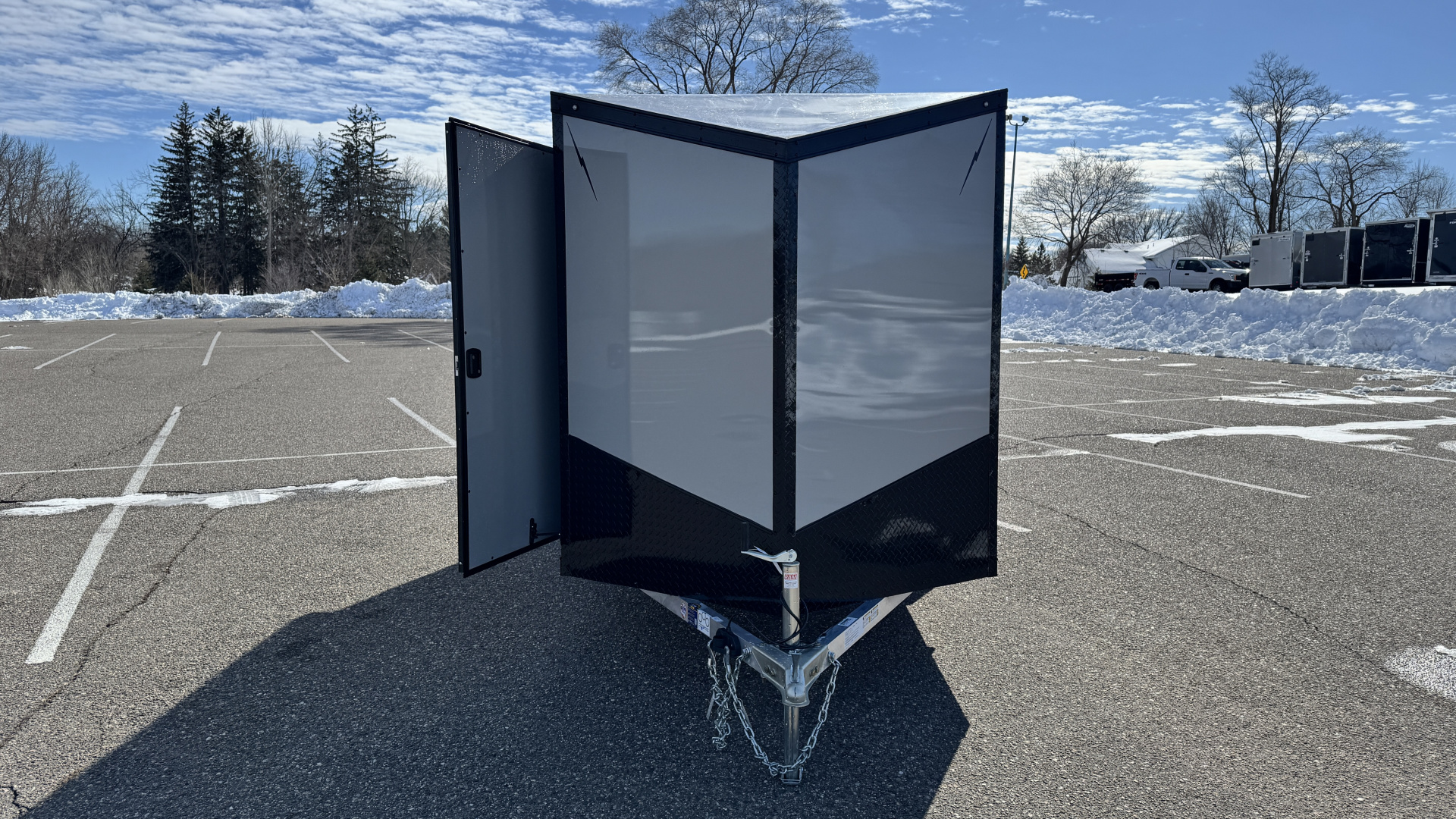 New 2026 Lightning 6x12 Enclosed Aluminum Cargo Trailer - RAMP DOOR!