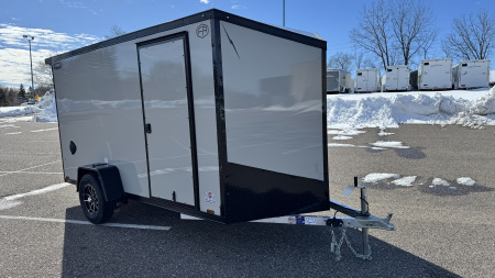 New 2026 Lightning 6x12 Enclosed Aluminum Cargo Trailer - RAMP DOOR!