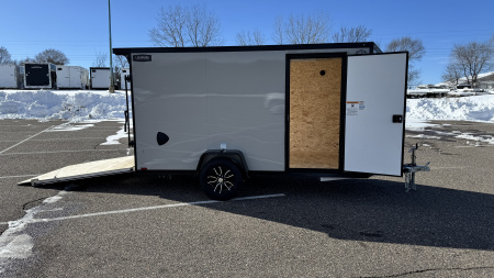 New 2026 Lightning 6x12 Enclosed Aluminum Cargo Trailer - RAMP DOOR!