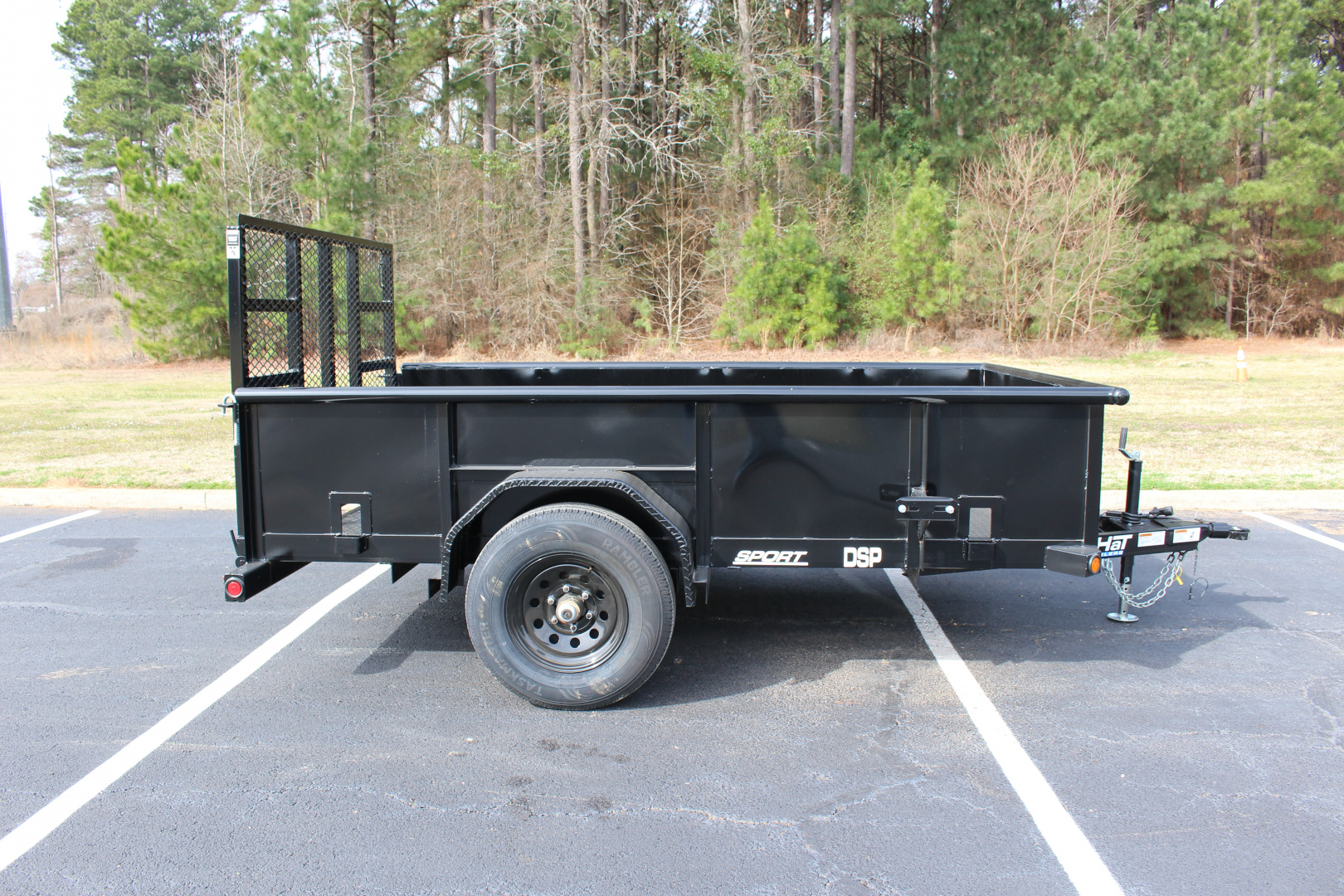 New 2026 Top Hat 10'X77" DSP, 2' SOLID SIDES Utility Trailer