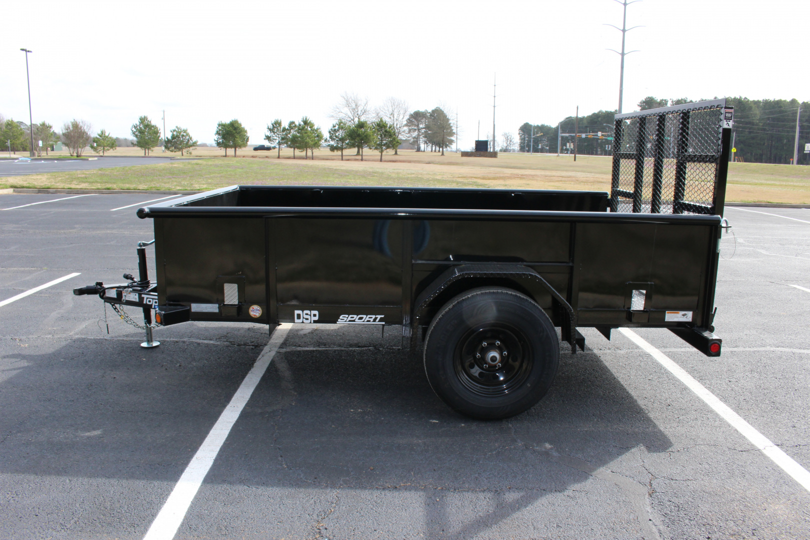 New 2026 Top Hat 10'X77" DSP, 2' SOLID SIDES Utility Trailer