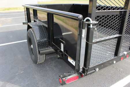 New 2026 Top Hat 10'X77" DSP, 2' SOLID SIDES Utility Trailer