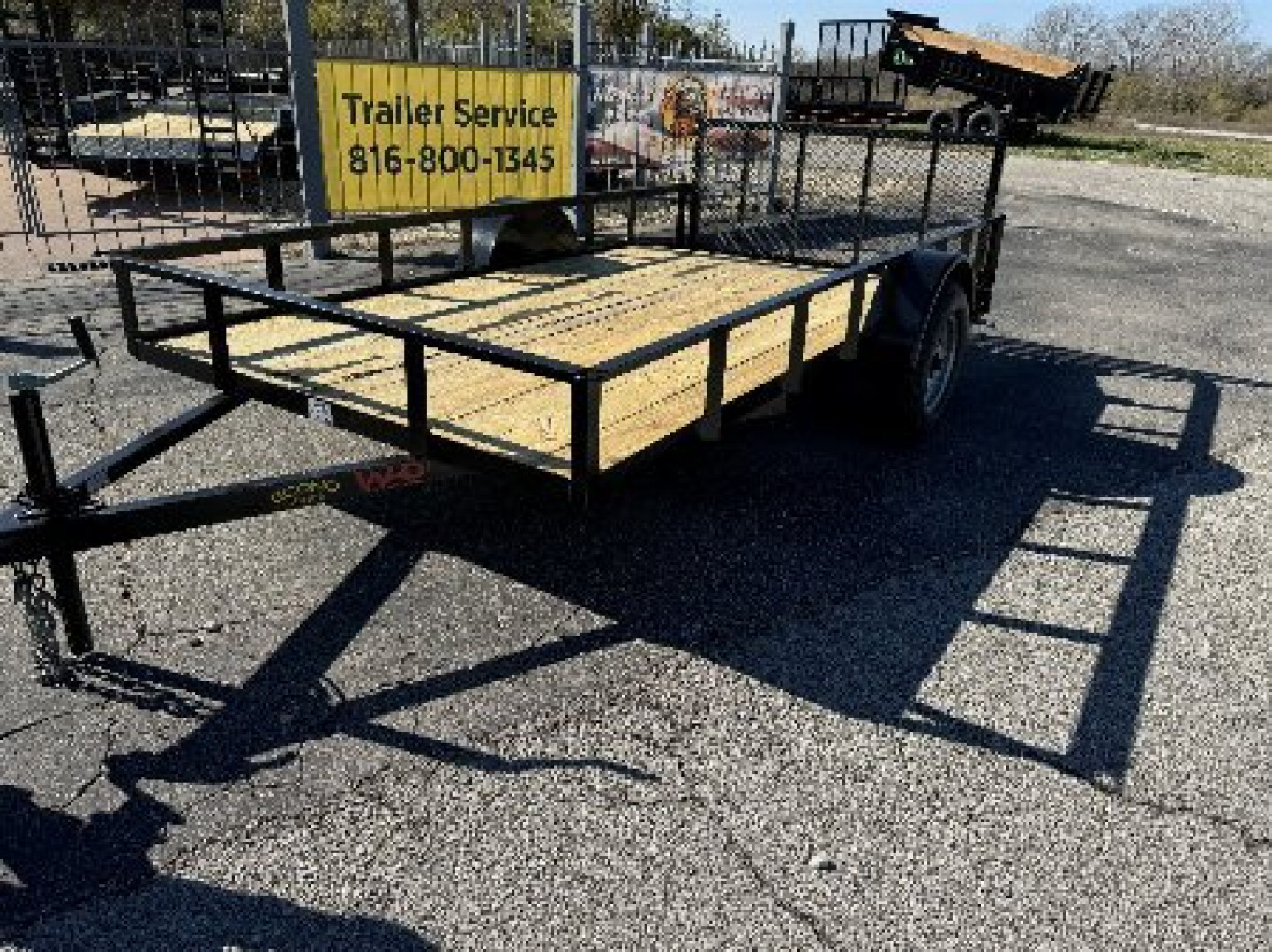 New 2026 WD Trailers SA 77" x 12' econo Utility Trailer
