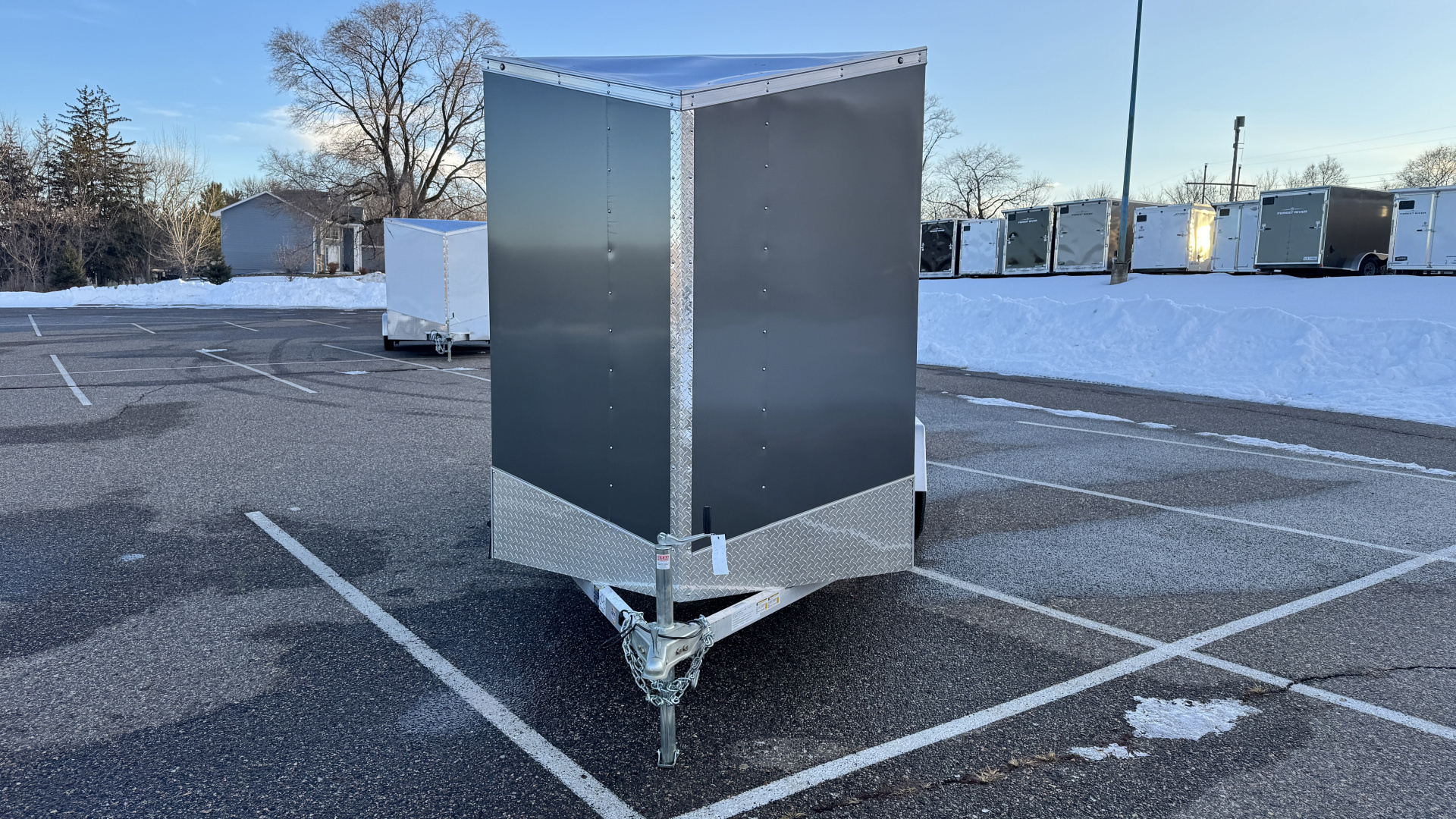 New 2026 Lightning 6X12 ENCLOSED TRAILER - RAMP DOOR!