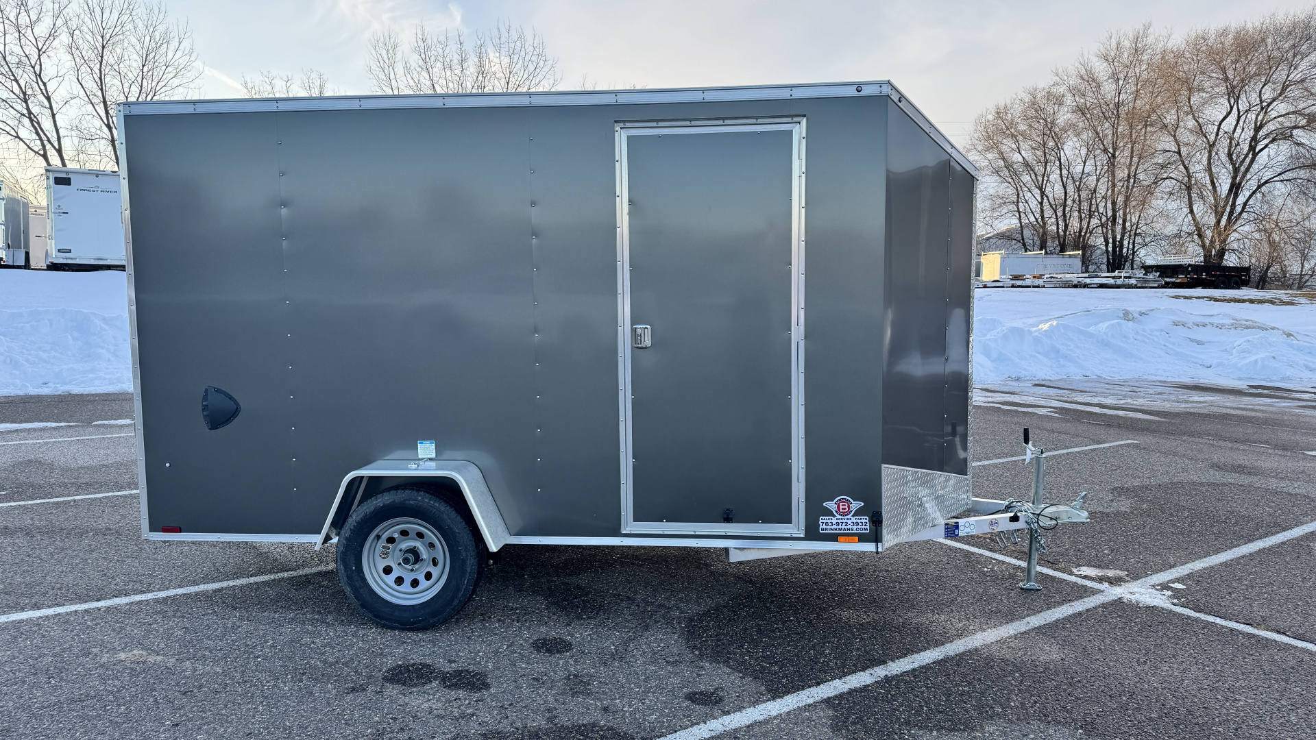 New 2026 Lightning 6X12 ENCLOSED TRAILER - RAMP DOOR!