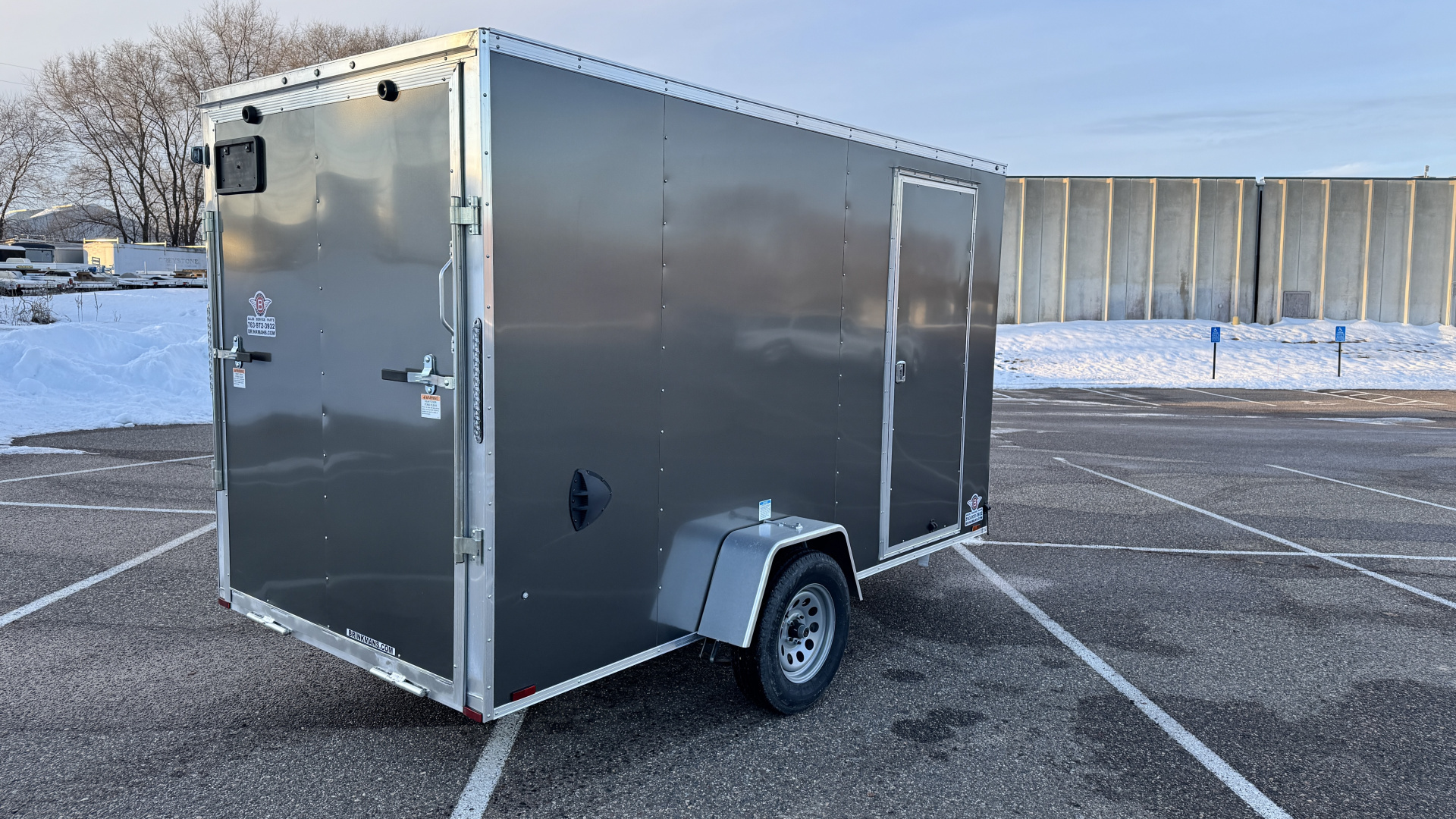 New 2026 Lightning 6X12 ENCLOSED TRAILER - RAMP DOOR!