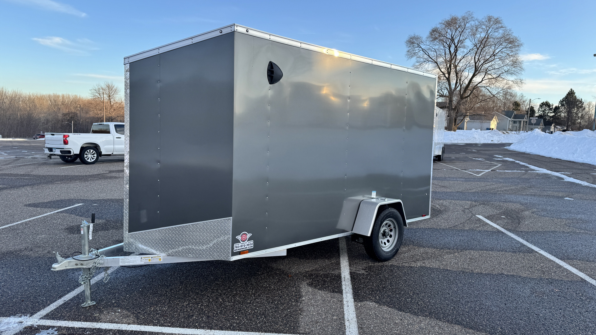 New 2026 Lightning 6X12 ENCLOSED TRAILER - RAMP DOOR!