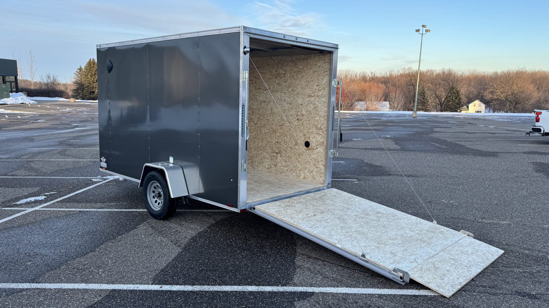 New 2026 Lightning 6X12 ENCLOSED TRAILER - RAMP DOOR!