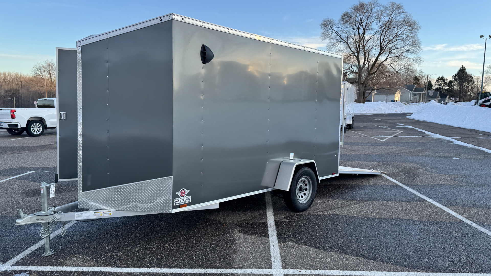 New 2026 Lightning 6X12 ENCLOSED TRAILER - RAMP DOOR!