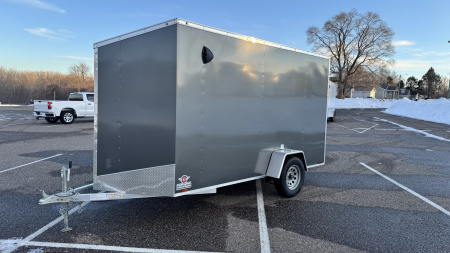 New 2026 Lightning 6X12 ENCLOSED TRAILER - RAMP DOOR!