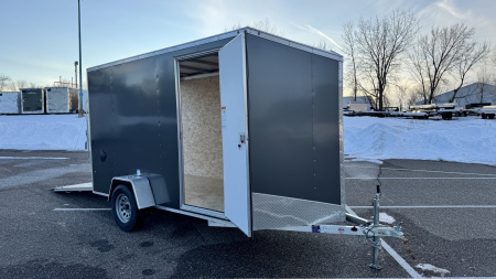 New 2026 Lightning 6X12 ENCLOSED TRAILER - RAMP DOOR!