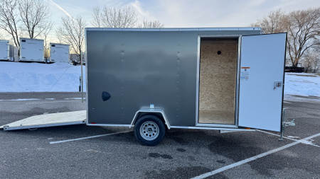 New 2026 Lightning 6X12 ENCLOSED TRAILER - RAMP DOOR!