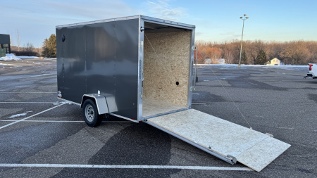 New 2026 Lightning 6X12 ENCLOSED TRAILER - RAMP DOOR!