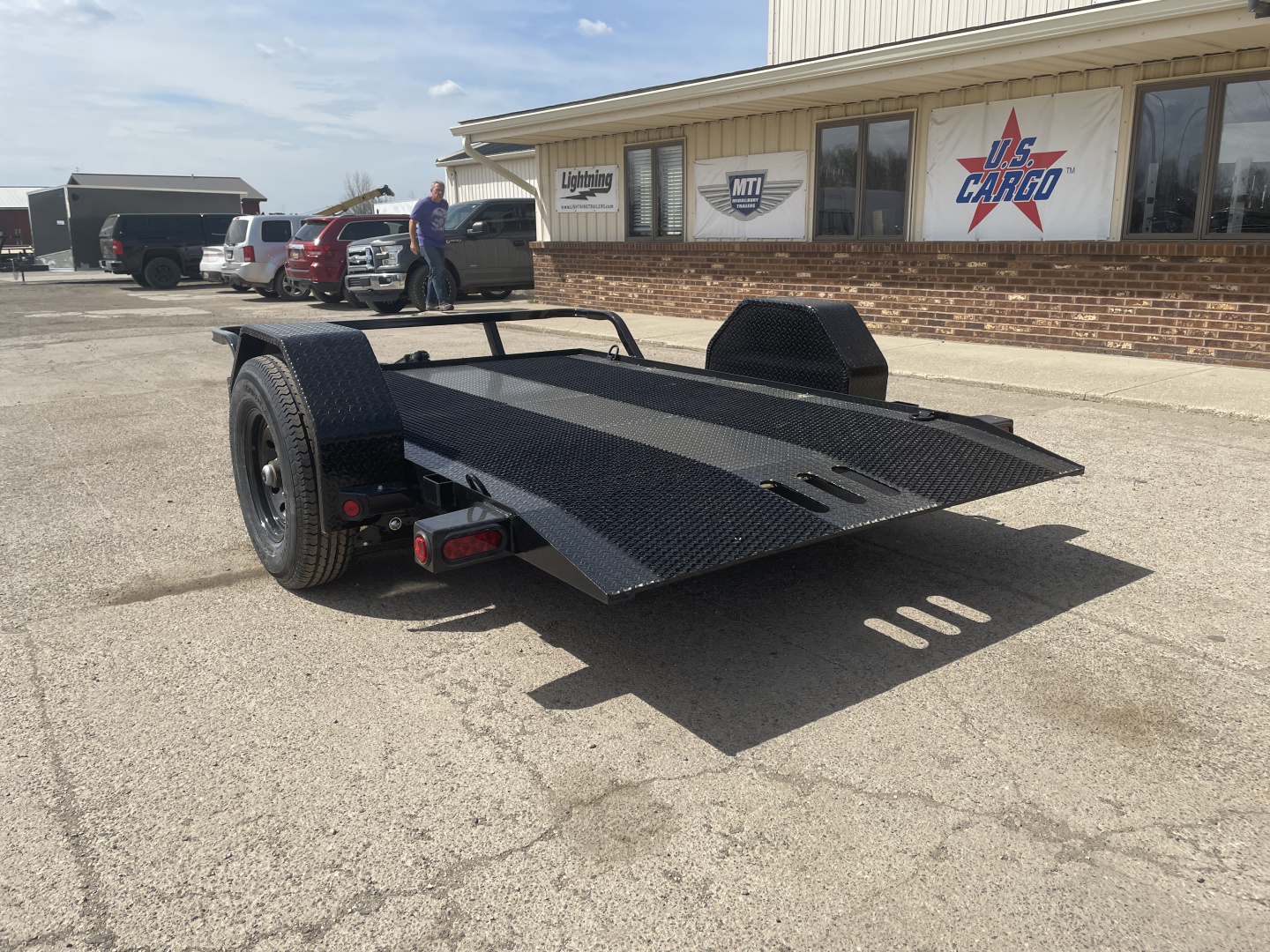 New 2026 Load Trail 77x10 Scissor Tilt 7k Tilt Trailer