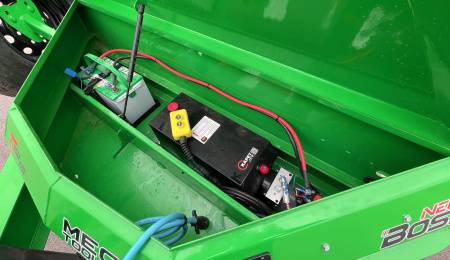 New Horizon 14' HZ7 Lime Green Telescopic Dump Trailer: 15.2K GVWR, Spare, Ramps