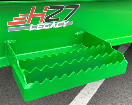 New Horizon 14' HZ7 Lime Green Telescopic Dump Trailer: 15.2K GVWR, Spare, Ramps