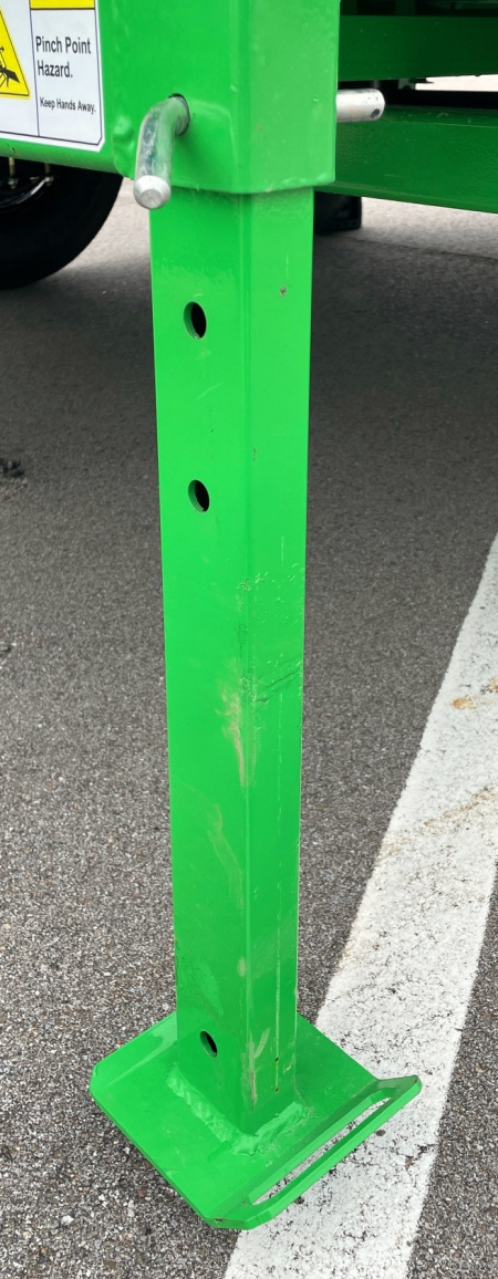 New Horizon 14' HZ7 Lime Green Telescopic Dump Trailer: 15.2K GVWR, Spare, Ramps