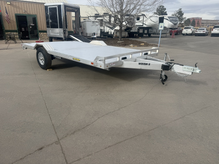 New 2027 Aluma WB15H-S-EL-DOF-R-RR-RTD Flatbed Trailer