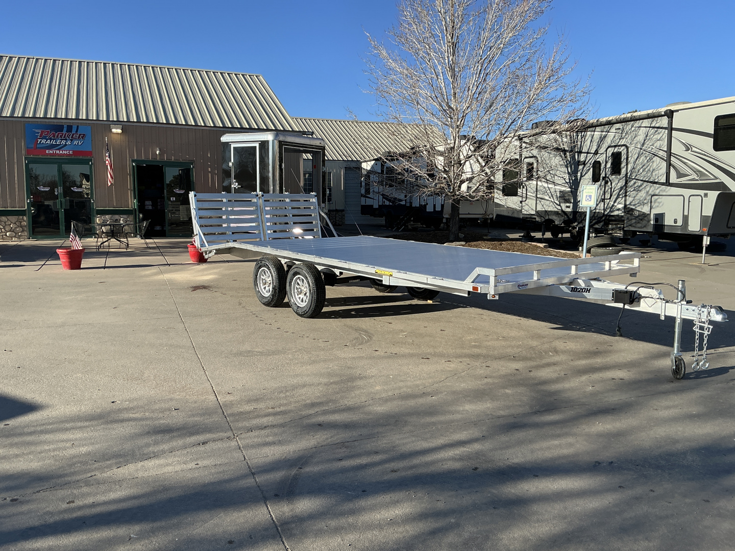 New 2027 Aluma 1020H-TA-BT-DT-RR-RTD Flatbed Trailer