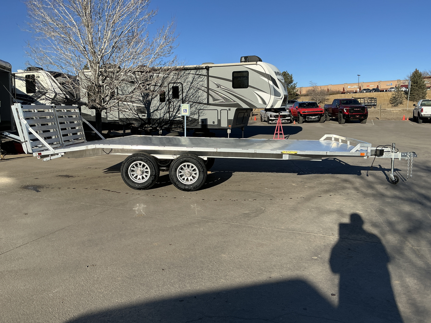 New 2027 Aluma 1020H-TA-BT-DT-RR-RTD Flatbed Trailer