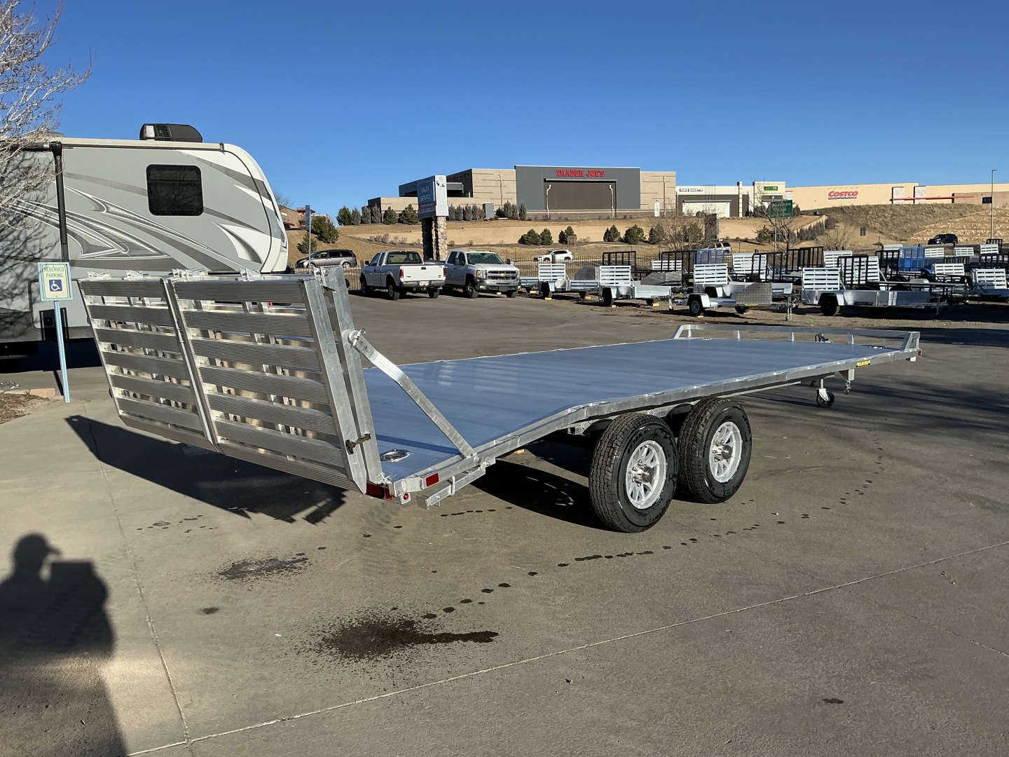 New 2027 Aluma 1020H-TA-BT-DT-RR-RTD Flatbed Trailer