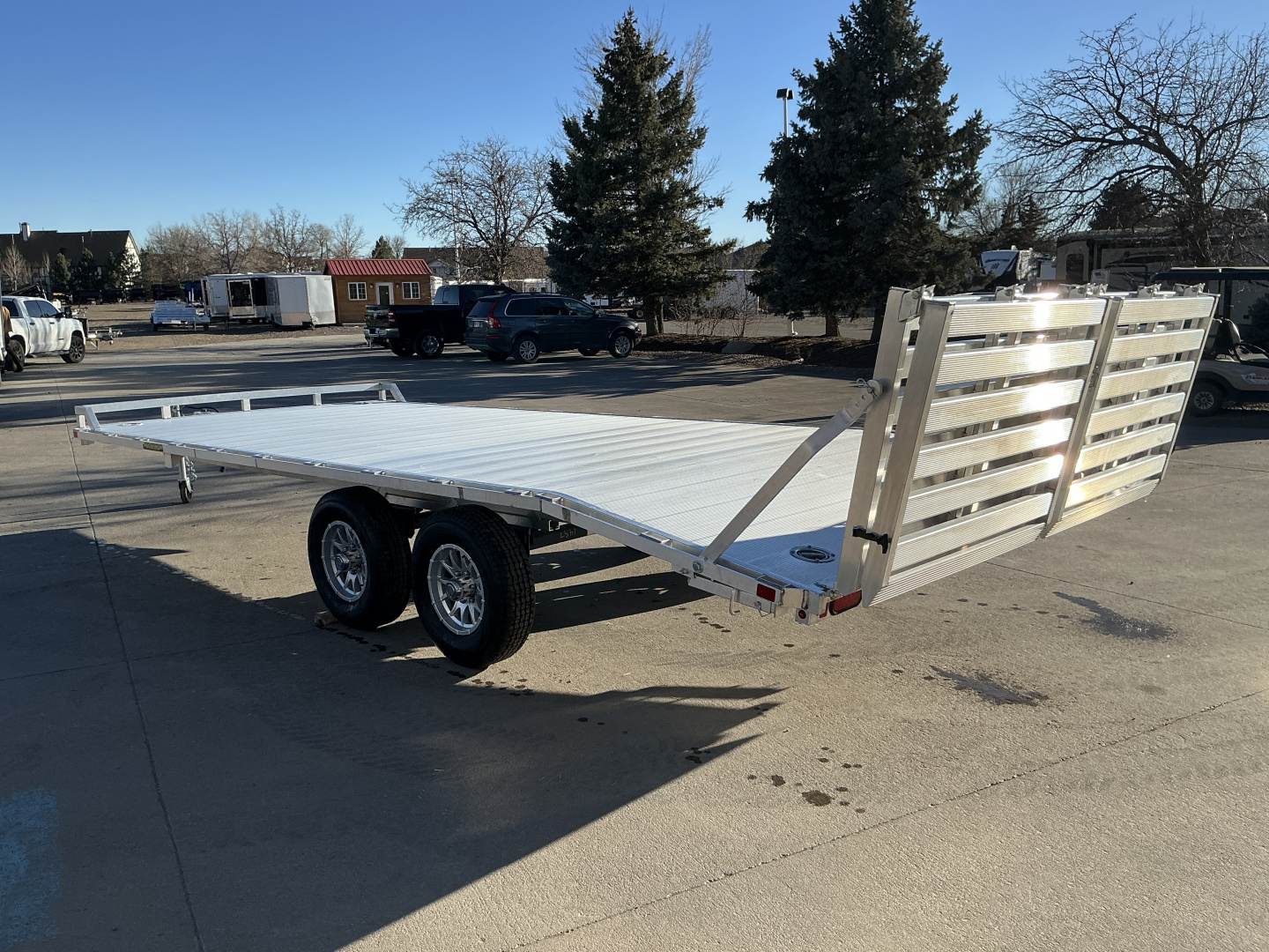 New 2027 Aluma 1020H-TA-BT-DT-RR-RTD Flatbed Trailer
