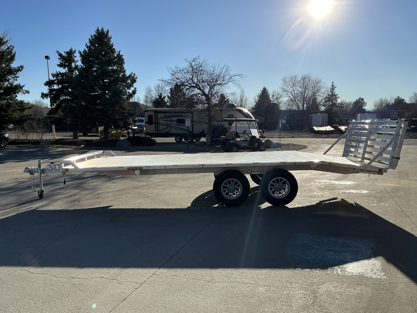 New 2027 Aluma 1020H-TA-BT-DT-RR-RTD Flatbed Trailer