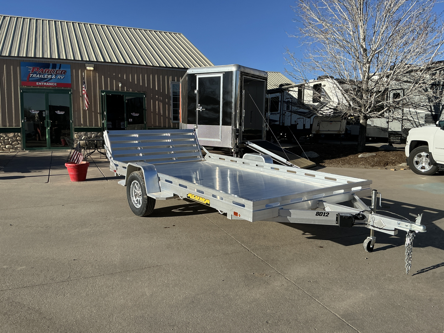 New 2027 Aluma 8012S-EL-BT Utility Trailer