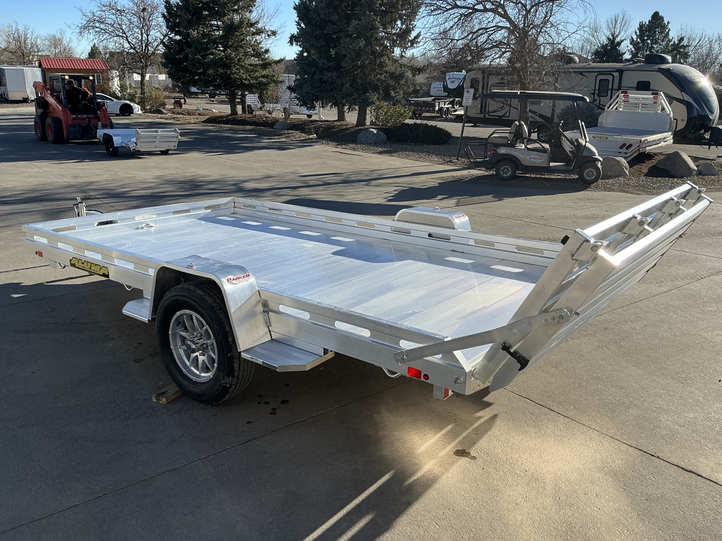 New 2027 Aluma 8012S-EL-BT Utility Trailer