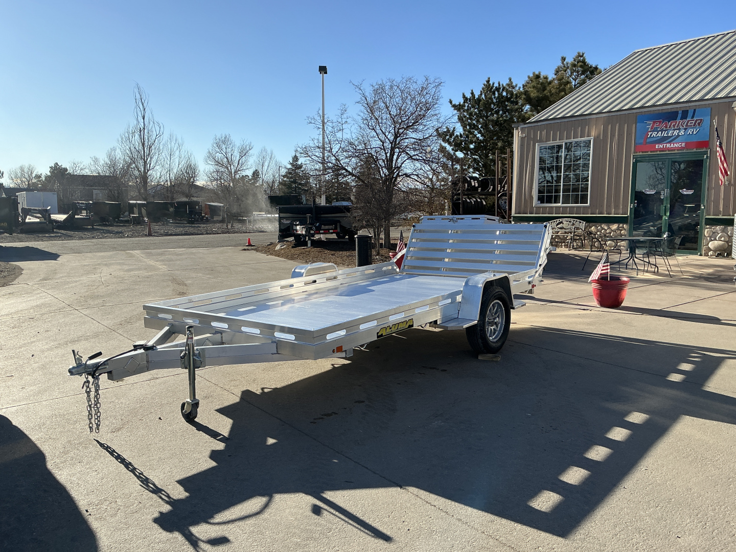 New 2027 Aluma 8012S-EL-BT Utility Trailer