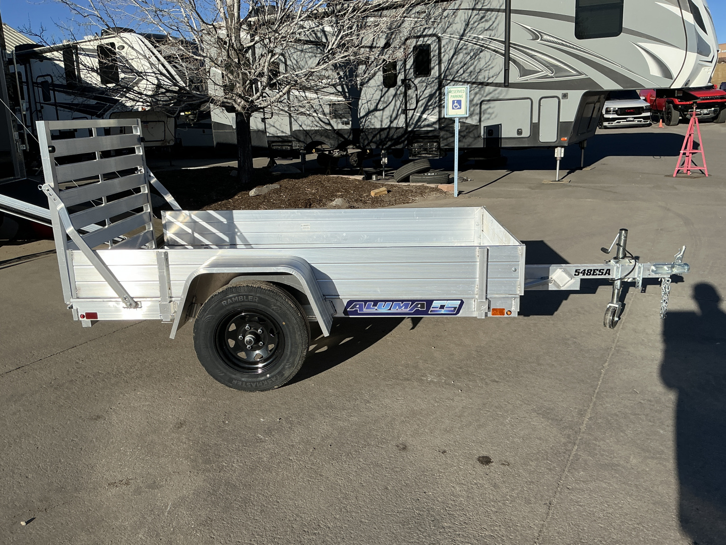New 2027 Aluma 548ESA-S-TG Utility Trailer