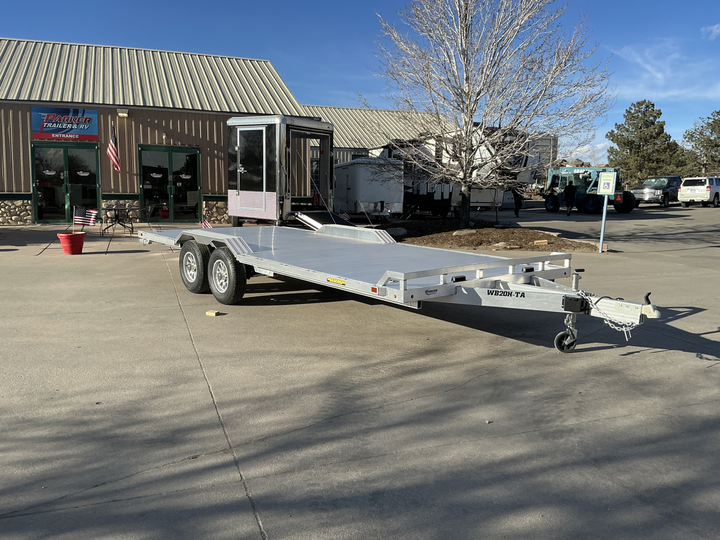 New 2027 Aluma WB20H-TA-EL-DOF-R-RR-RTD Flatbed Trailer