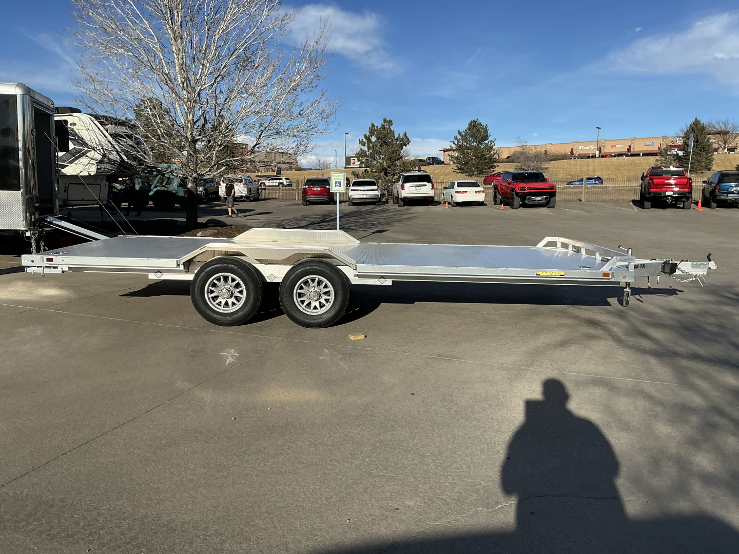New 2027 Aluma WB20H-TA-EL-DOF-R-RR-RTD Flatbed Trailer