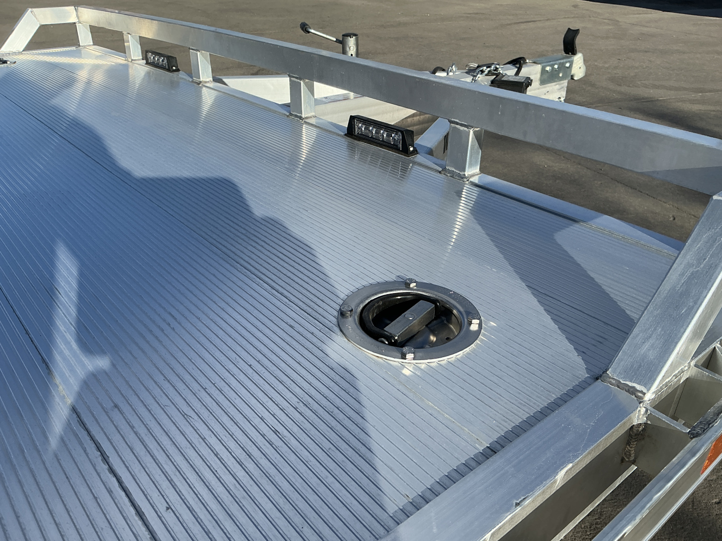 New 2027 Aluma WB20H-TA-EL-DOF-R-RR-RTD Flatbed Trailer