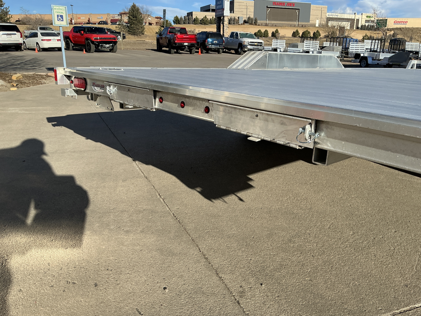 New 2027 Aluma WB20H-TA-EL-DOF-R-RR-RTD Flatbed Trailer