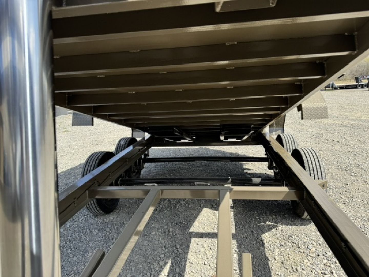 New 2026 Load Trail 83X16 GD Dump Trailer W/ TELESCOPIC LIFT, 14 PLY TIRES, RAMPS, TARP, SPREAD GATE, 48" WALLS