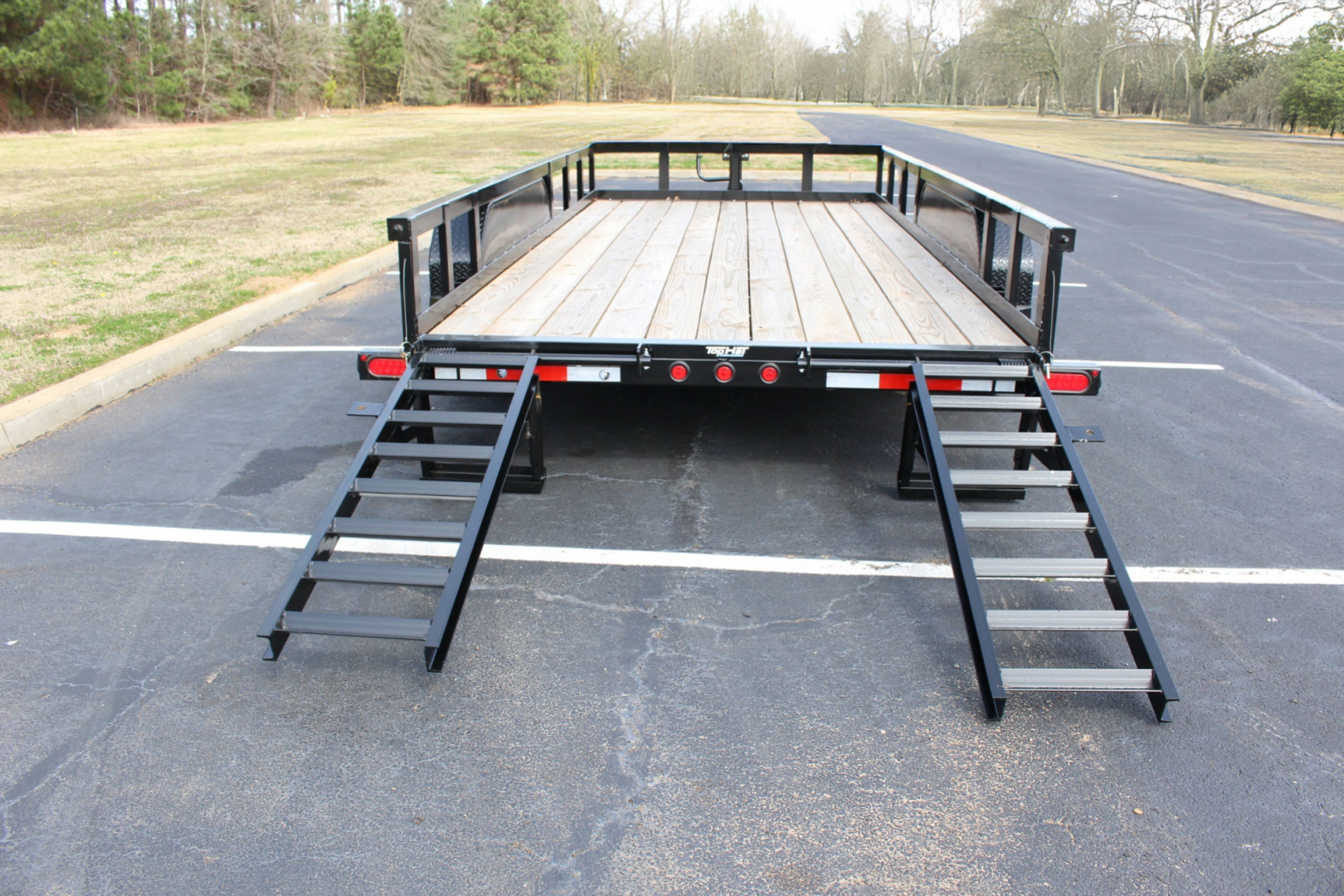 New 2026 Top Hat Trailers 16'X83" HT-14 W/5' FOLD UP RAMPS Equipment Trailer