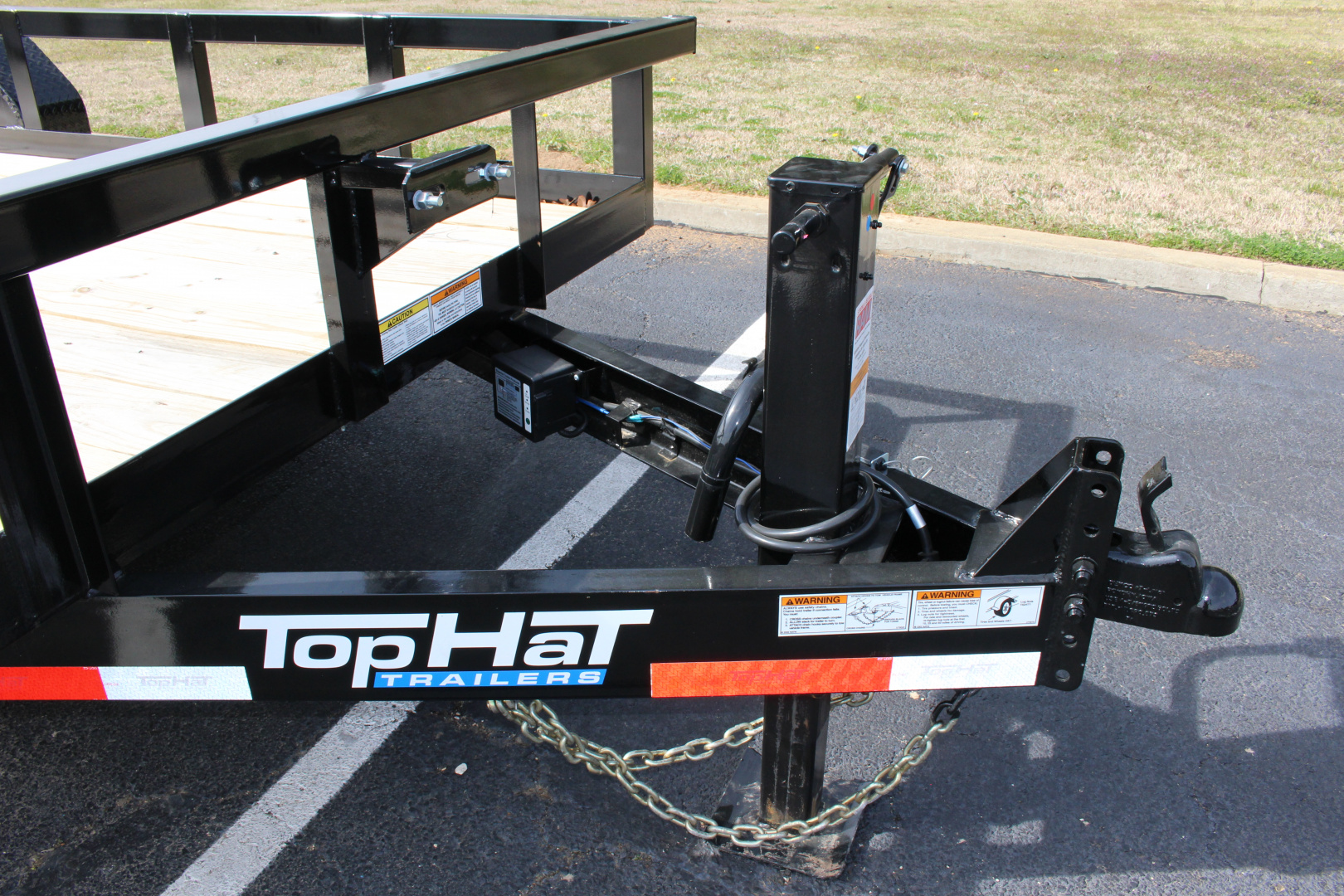 New 2026 Top Hat Trailers 16'X83" HT-14 W/5' FOLD UP RAMPS Equipment Trailer