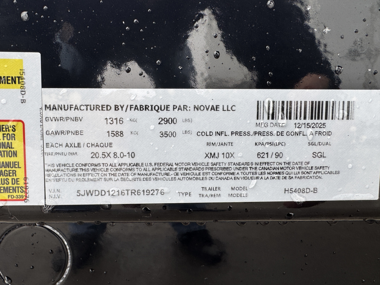 New 2026 H&H Trailers 5x8 Homeowner Dump Dump Trailer